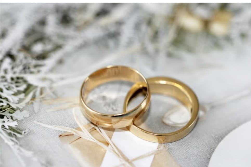 Gold wedding rings for jewelry repair, sales, and custom design.