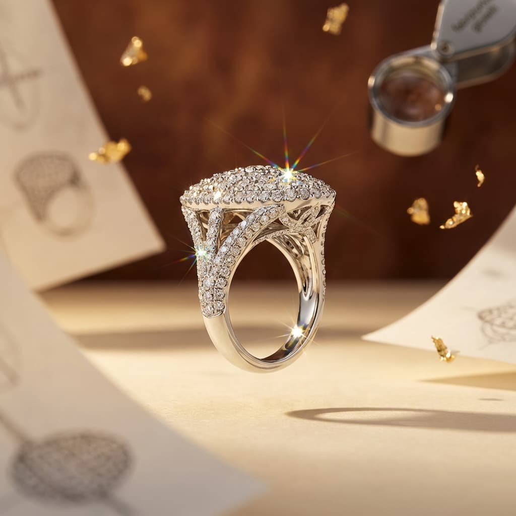 Custom diamond ring design and jewelry repair services available now.