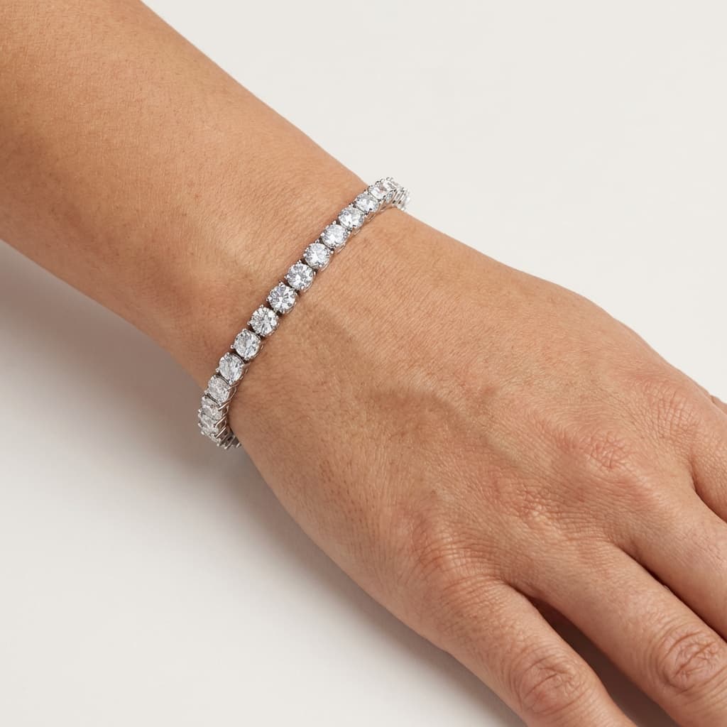 Diamond tennis bracelet. Jewelry sales and bracelet repair.