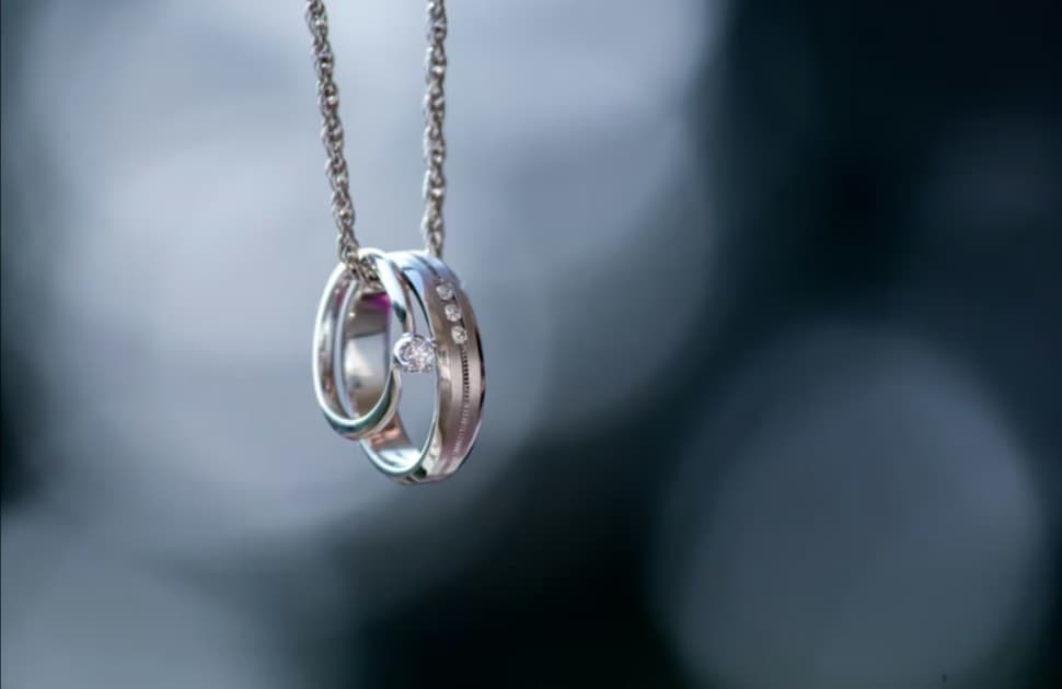 Silver rings pendant necklace. Jewelry repair, resizing, and sales.